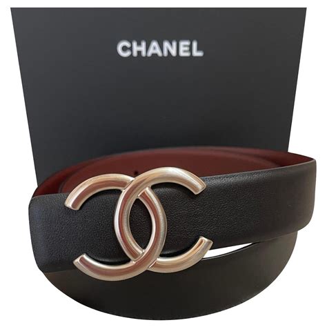 chanel reversible belt